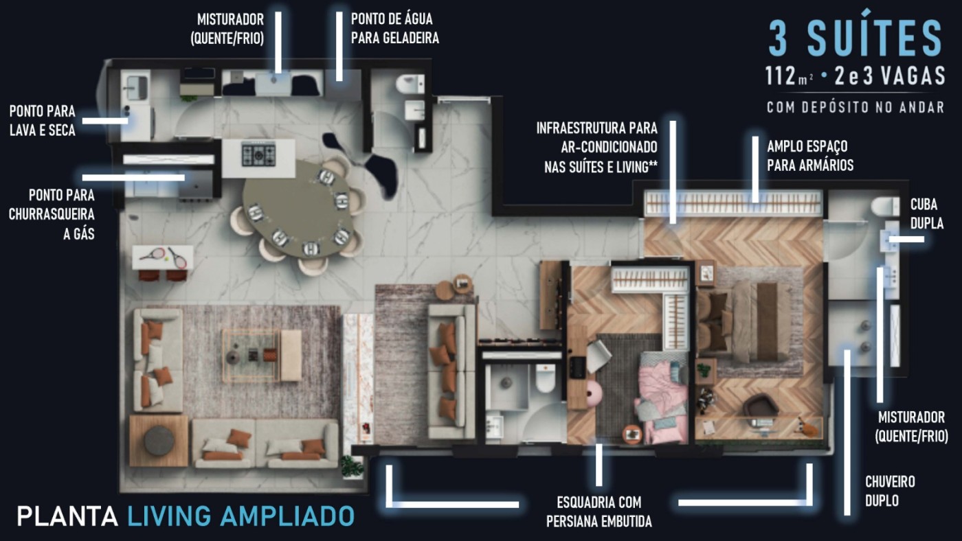 Apartamento, 3 quartos, 86 m² - Foto 38